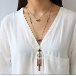 Chloe and Isabel Sunlit Savannah Two tired necklace